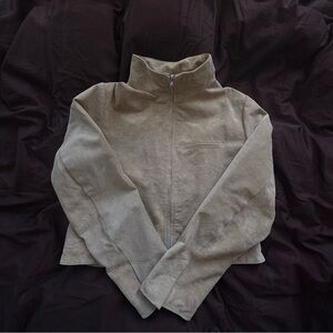 100% Leather Suede Mockneck Moto Jacket